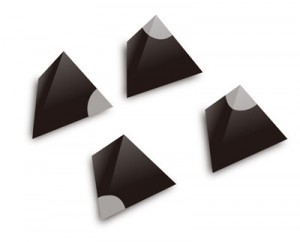 図3：ウル王朝のゲームの四面体サイコロ